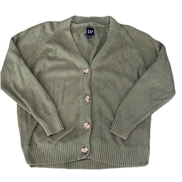 GAP Hunter Green Cardigan Size Large - Picture 1 of 4